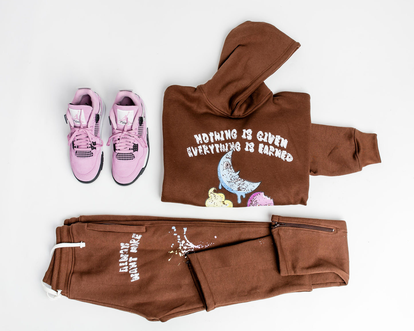 AWM Paint Splatter Tracksuit (Brown)