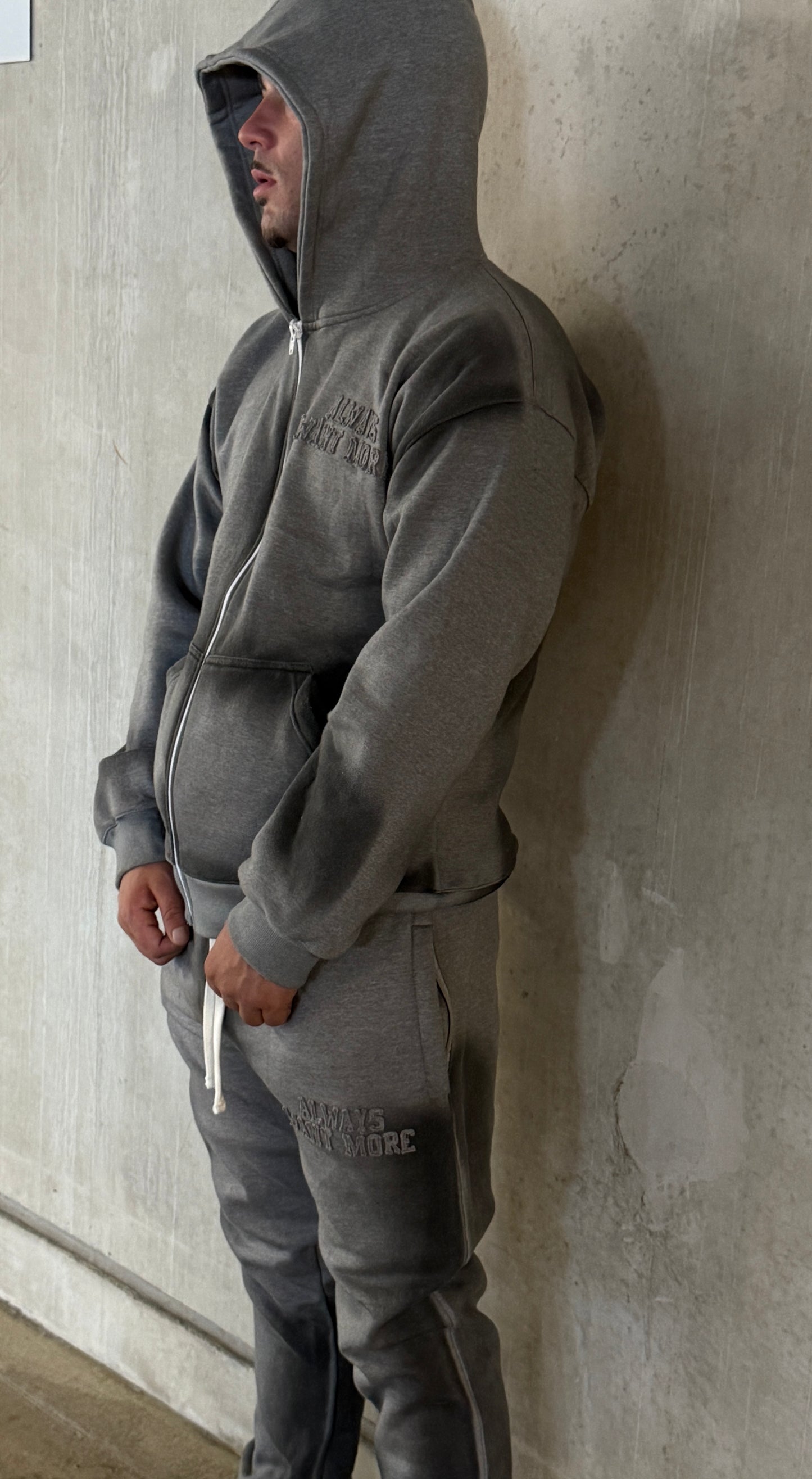 always want more stone wash tracksuit