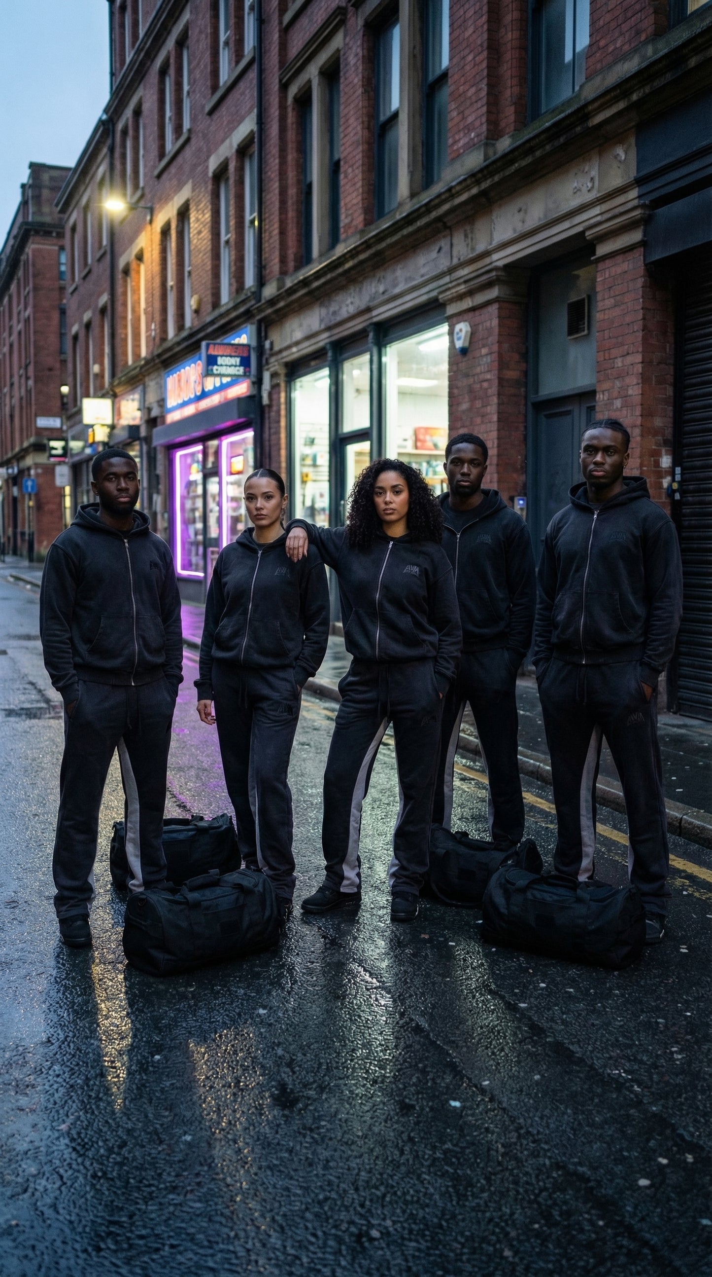 Always Want More Premium Zip Tracksuit (Black)