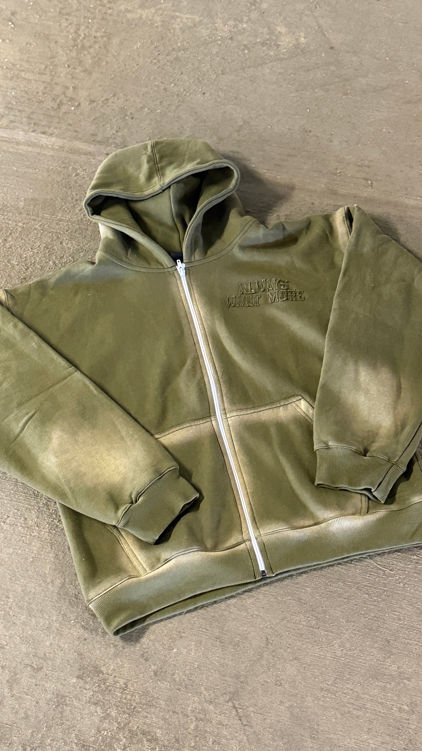 always want more stone wash tracksuit