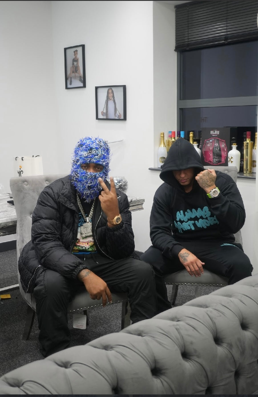 AWM Chenille Drip Tracksuit (Black)