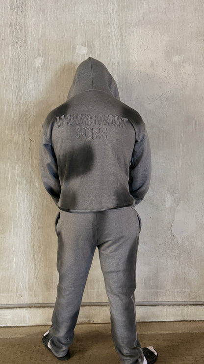 always want more stone wash tracksuit