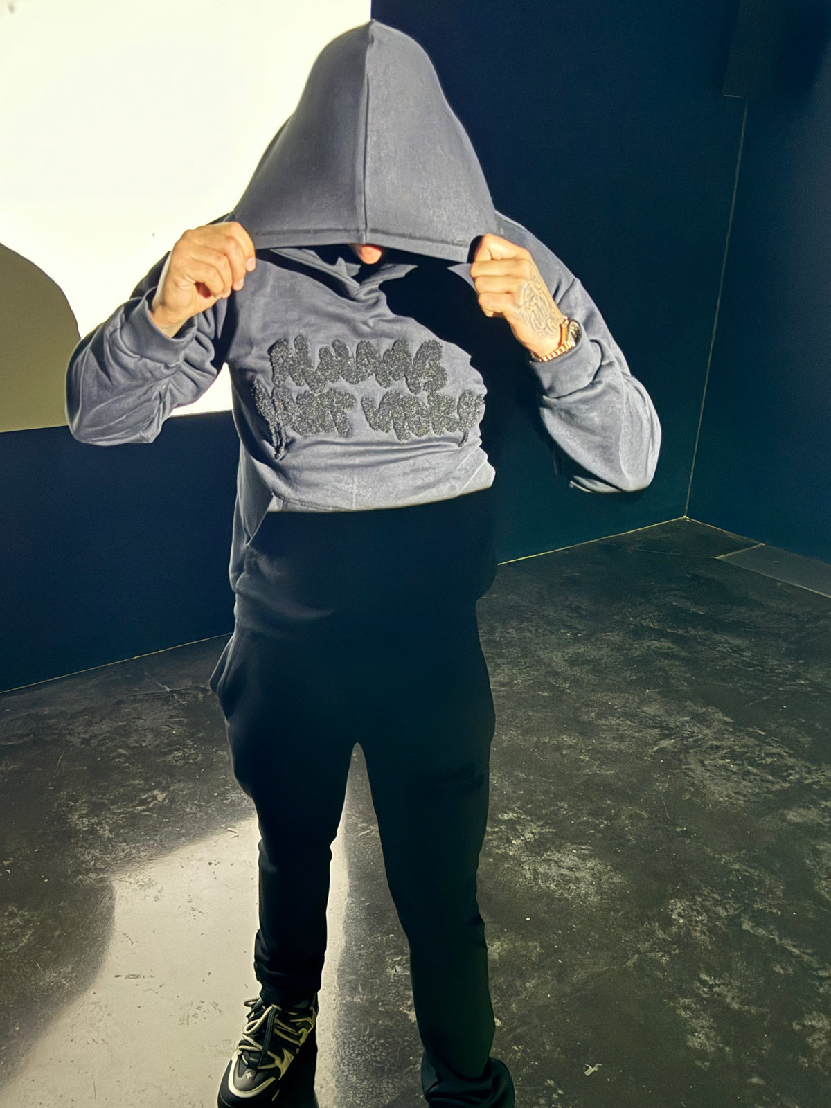 Want More AWM Incognito Drip Chenille Tracksuit (Black) – Always Want More