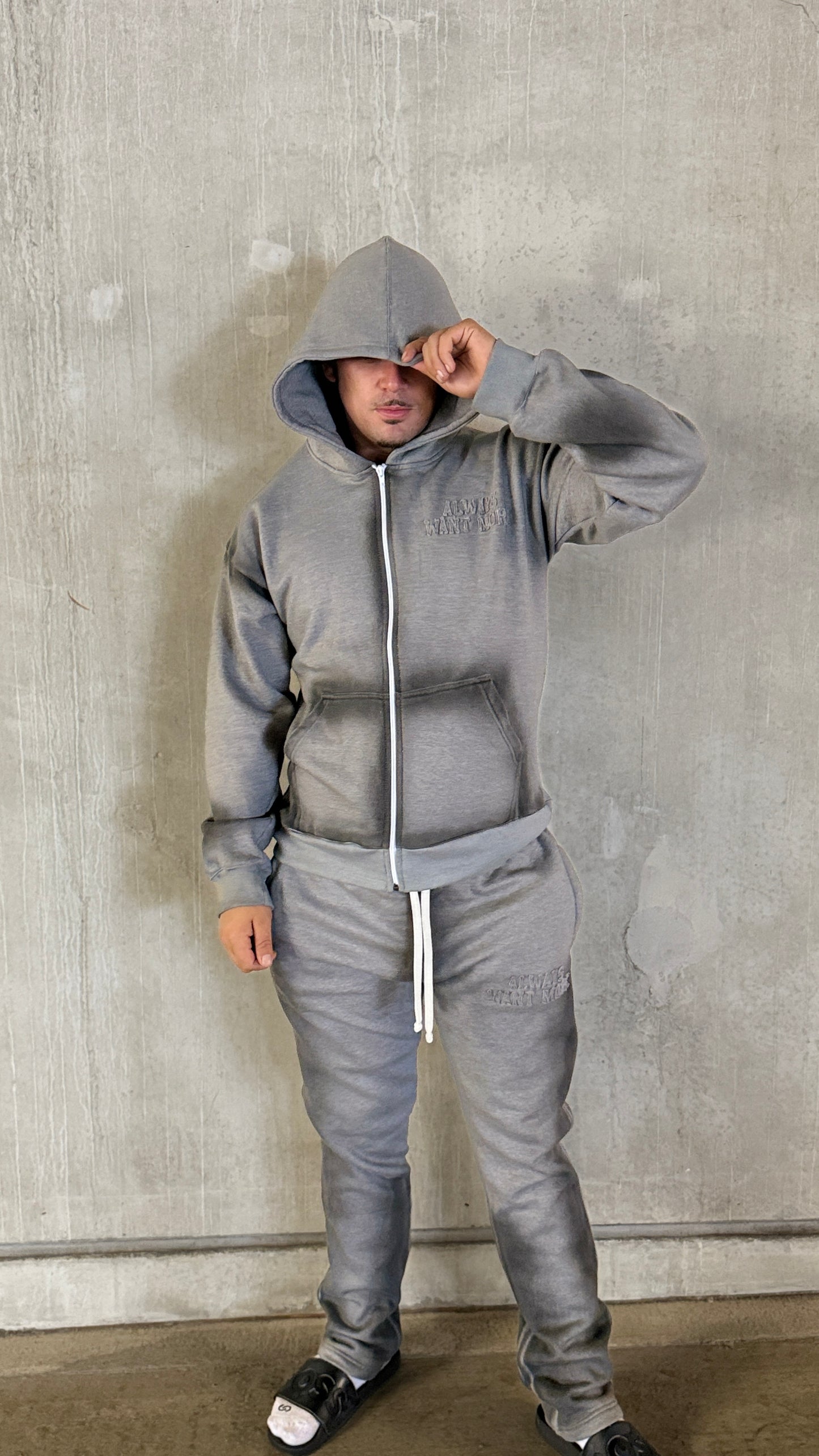 always want more stone wash tracksuit