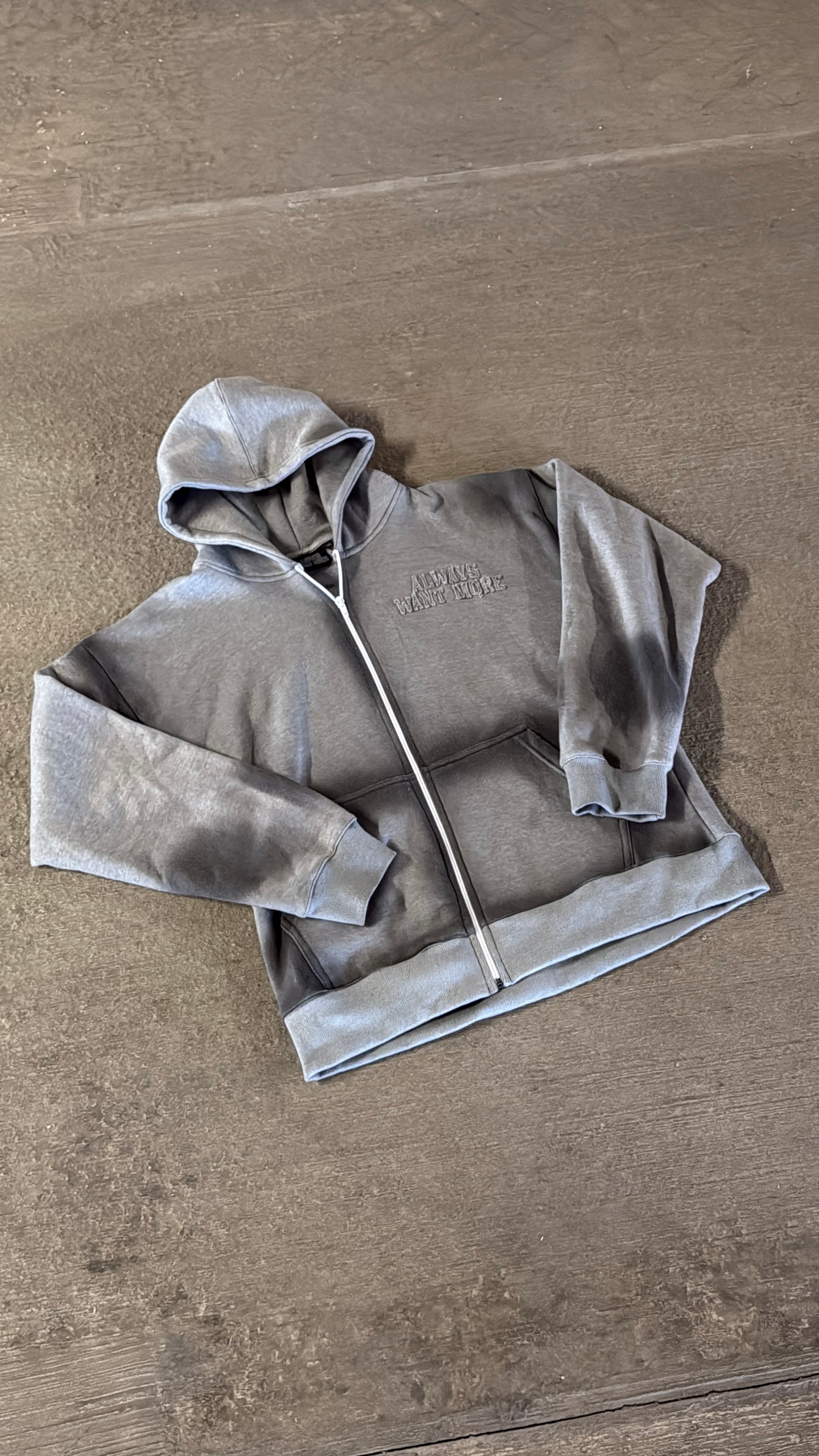 always want more stone wash tracksuit