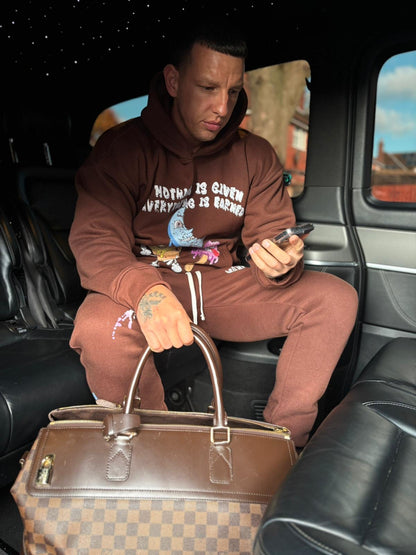 AWM Paint Splatter Tracksuit (Brown)