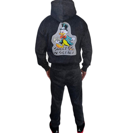 AWM Acid Wash Tracksuit (Black)