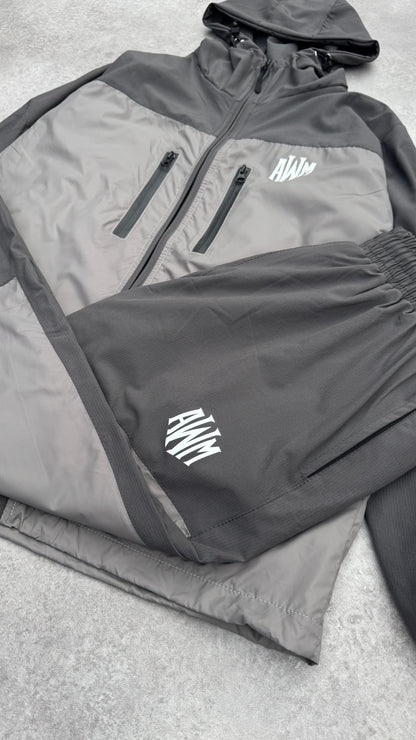 AWM Active  Panel Tracksuit (Grey)