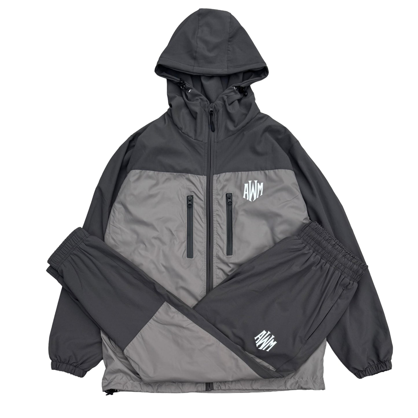 AWM Active  Panel Tracksuit (Grey)