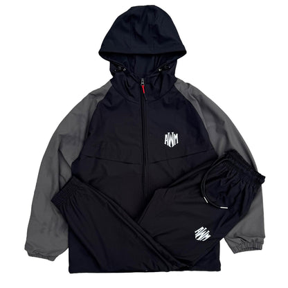 AWM Active Tracksuit (Black & Grey)