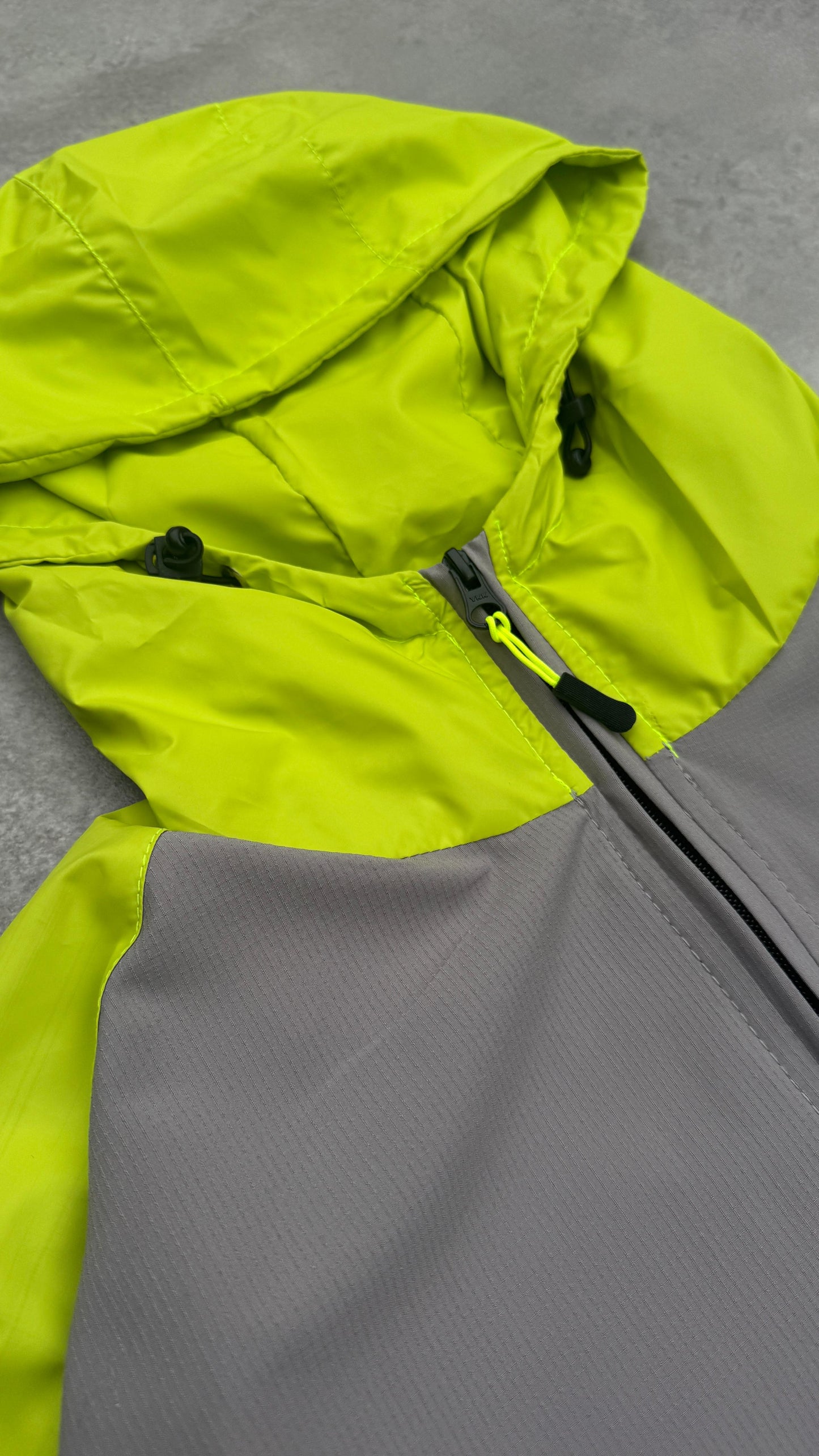 AWM Active Tracksuit (Grey & Illuminous Yellow)