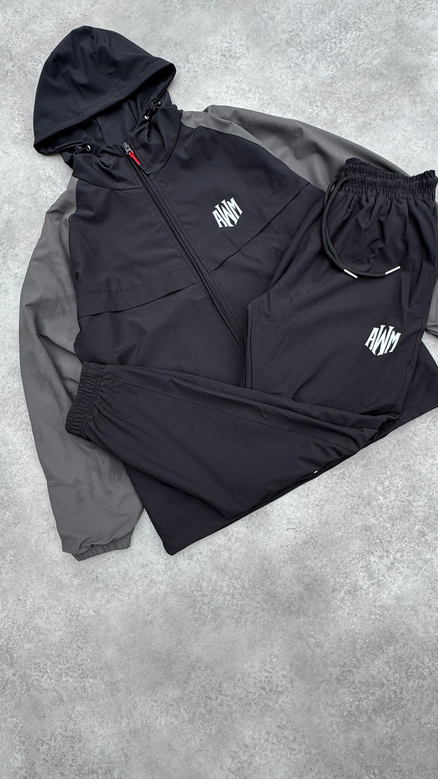 AWM Active Tracksuit (Black & Grey)