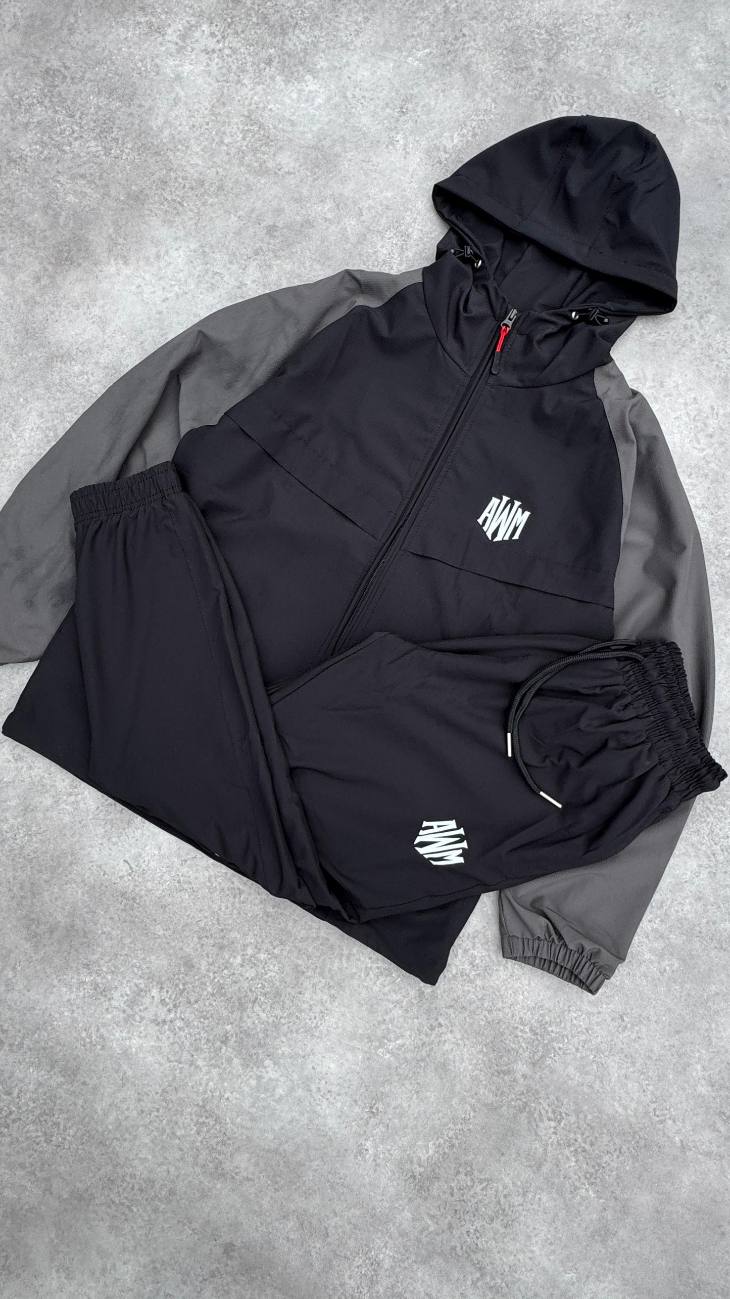 AWM Active Tracksuit (Black & Grey)