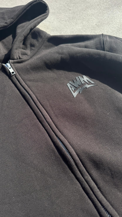 Always Want More Premium Zip Tracksuit (Black)