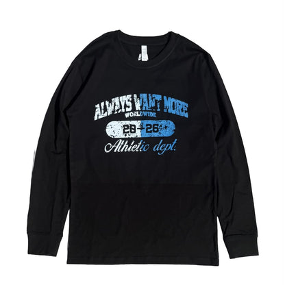 AWM Stensil Royal Logo LongsleeveTee (Black)