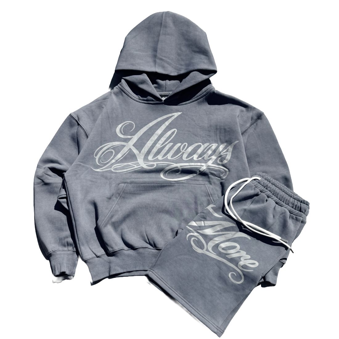 Always Want More Wasehd Short Set (Grey)