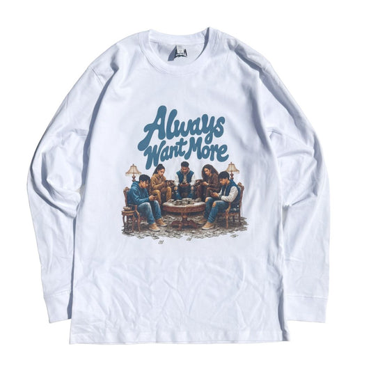 AWM Swerve Logo LongsleeveTee (White)