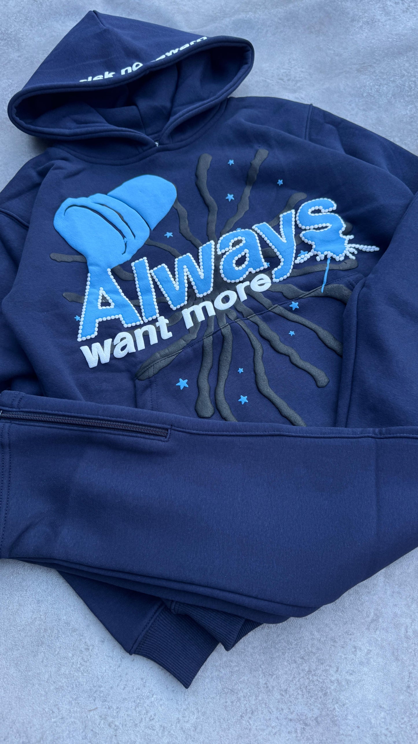 Always Want More Premium Tracksuit (Navy)