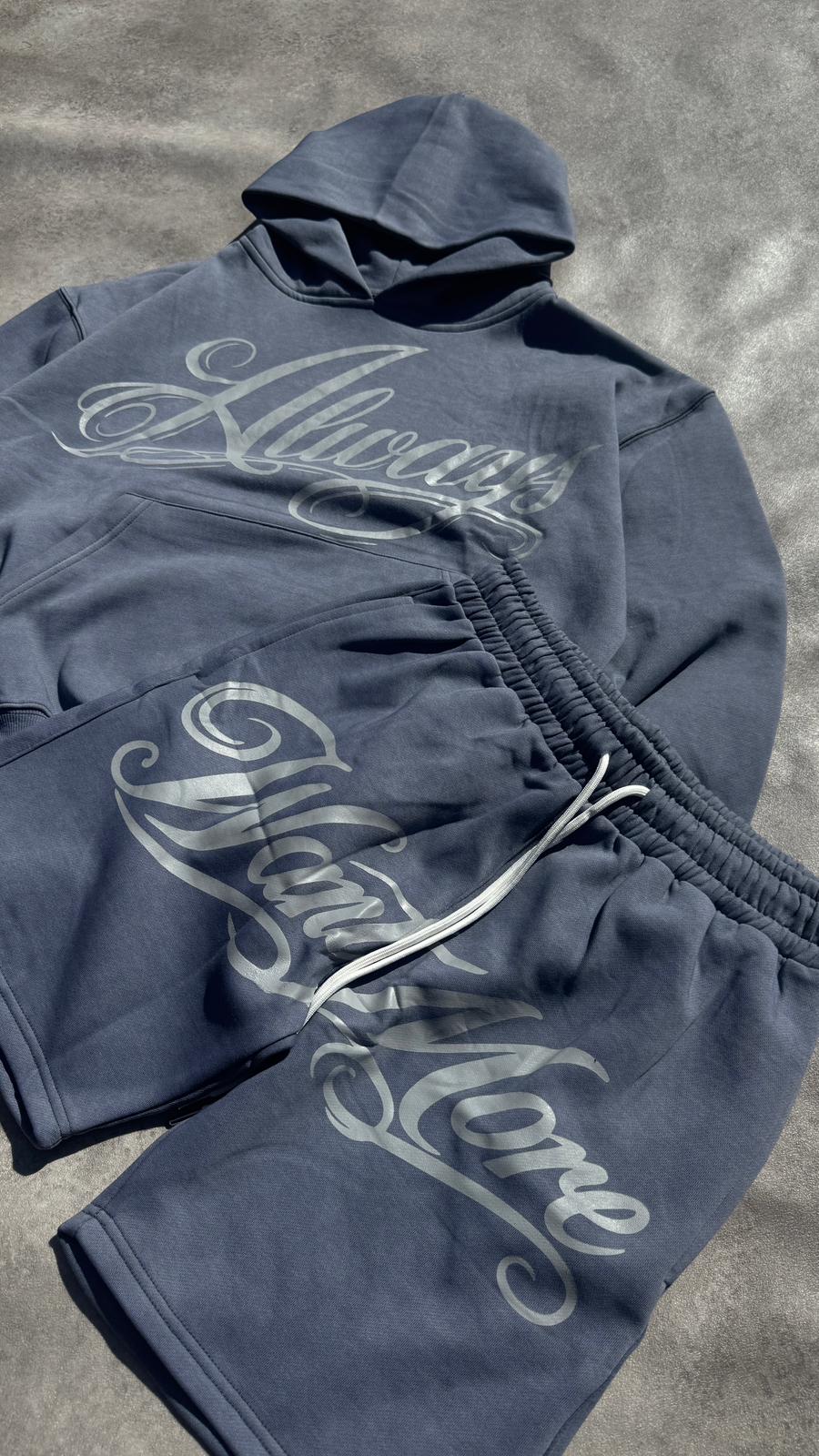 Always Want More Wasehd Short Set (Grey)