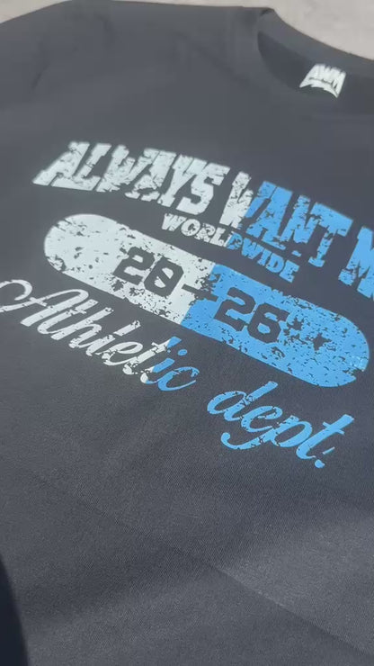 AWM Stensil Royal Logo Tee (Black)