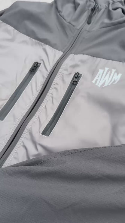 AWM Active  Panel Tracksuit (Grey)